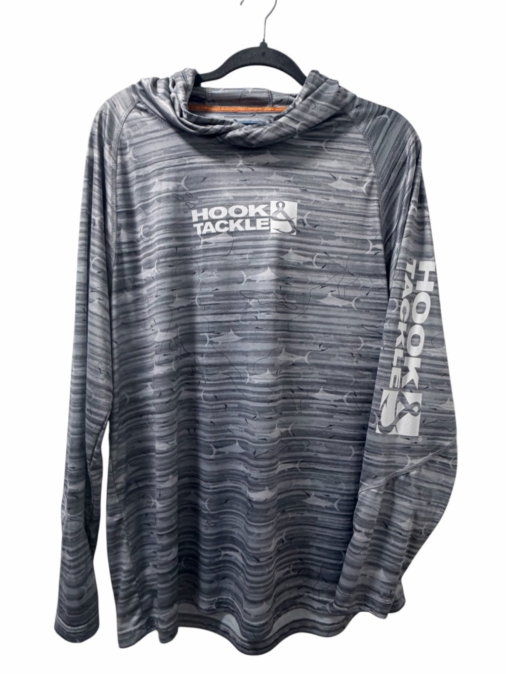 Hook & Tackle Long Sleeve Sun Protection Fishing Outdoor Shirt - Like New